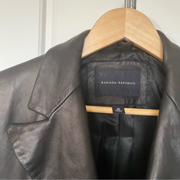 Banana Republic Leather Jacket - Picture 2 of 12